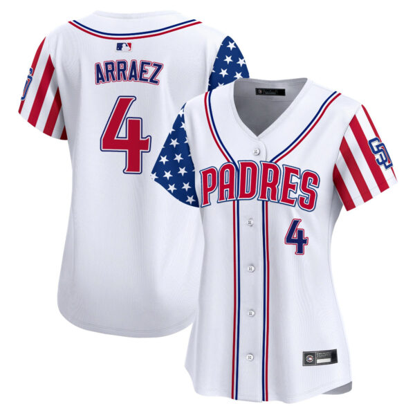 Women's San Diego Padres 2025 Independence Day Vapor Premier Limited Jersey - All Stitched - Image 5