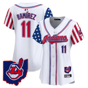 Women's Cleveland Indians 2025 Independence Day Vapor Premier Limited Jersey - All Stitched