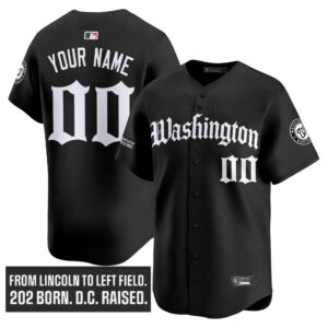 Washington Nationals 'Gothic Capitol Edition' Vapor Premier Limited Custom Jersey - All Stitched