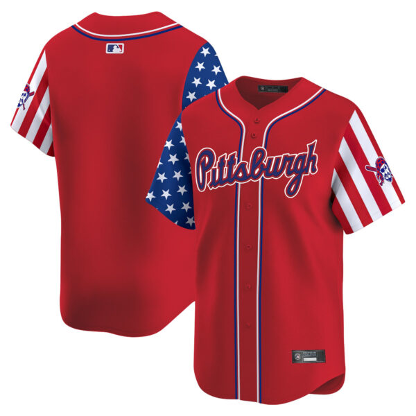 Men's Pittsburgh Pirates 2025 Independence Day Vapor Premier Limited Jersey - All Stitched - Image 18