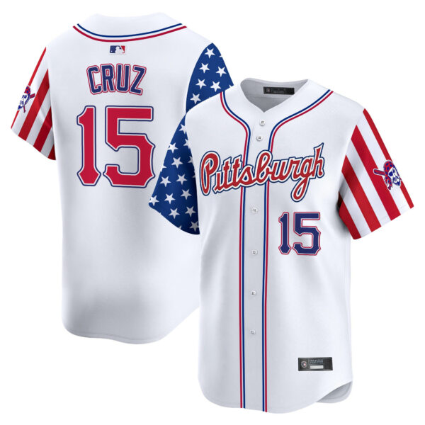 Men's Pittsburgh Pirates 2025 Independence Day Vapor Premier Limited Jersey - All Stitched - Image 3
