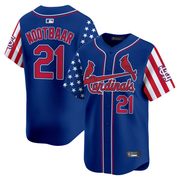 Men's St. Louis Cardinals 2025 Independence Day Vapor Premier Limited Jersey V2 - All Stitched - Image 25