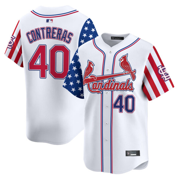 Men's St. Louis Cardinals 2025 Independence Day Vapor Premier Limited Jersey V2 - All Stitched - Image 3