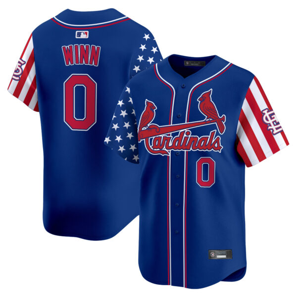 Men's St. Louis Cardinals 2025 Independence Day Vapor Premier Limited Jersey V2 - All Stitched - Image 24
