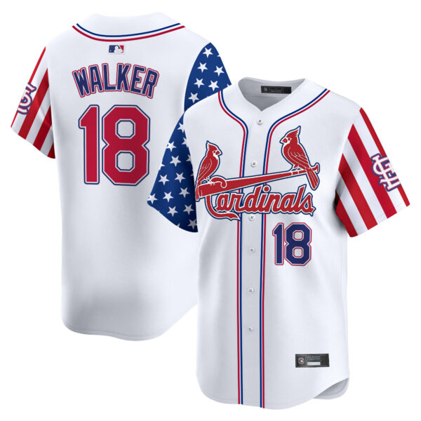 Men's St. Louis Cardinals 2025 Independence Day Vapor Premier Limited Jersey V2 - All Stitched - Image 4