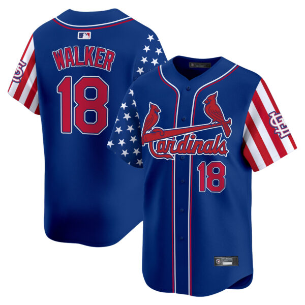 Men's St. Louis Cardinals 2025 Independence Day Vapor Premier Limited Jersey V2 - All Stitched - Image 22