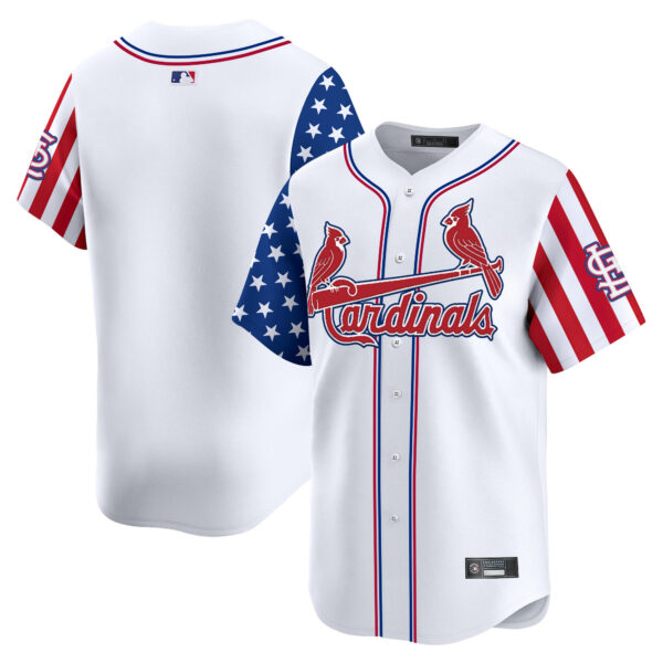 Men's St. Louis Cardinals 2025 Independence Day Vapor Premier Limited Jersey V2 - All Stitched - Image 9