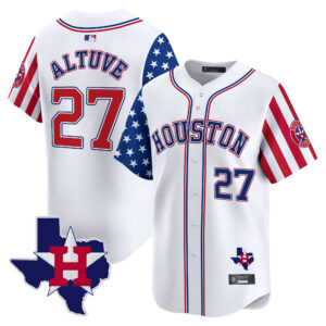 Men's Houston Astros 2025 Independence Day Vapor Premier Limited Jersey V2 - All Stitched