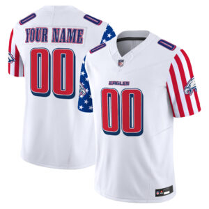 Philadelphia Eagles 2025 Independence Day Vapor Limited Custom Jersey - All Stitched