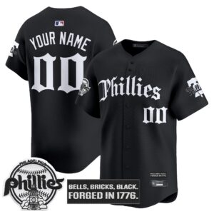 Philadelphia Phillies 'Gothic Liberty Edition' Vapor Premier Limited Custom Jersey - All Stitched