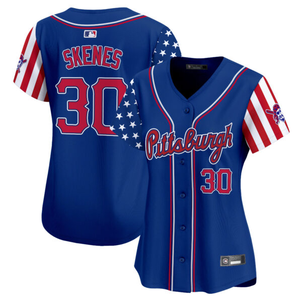 Women's Pittsburgh Pirates 2025 Independence Day Vapor Premier Limited Jersey - All Stitched - Image 19