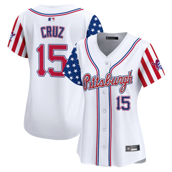 Women's Pittsburgh Pirates 2025 Independence Day Vapor Premier Limited Jersey - All Stitched - Image 3