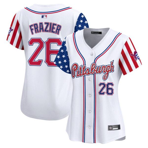 Women's Pittsburgh Pirates 2025 Independence Day Vapor Premier Limited Jersey - All Stitched - Image 7