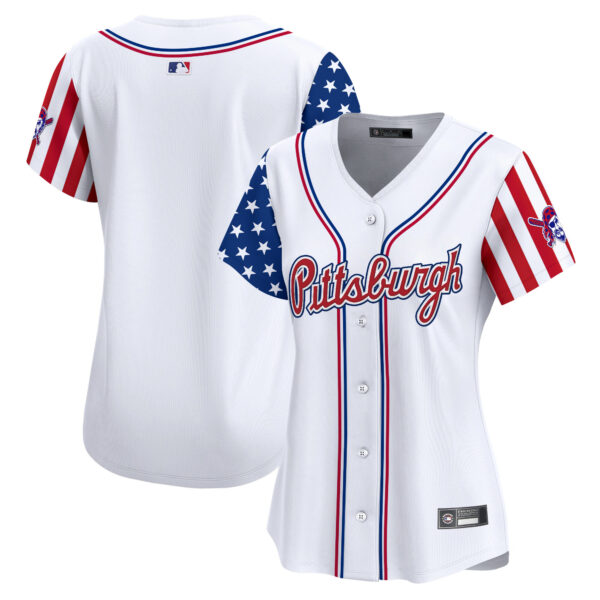 Women's Pittsburgh Pirates 2025 Independence Day Vapor Premier Limited Jersey - All Stitched - Image 9