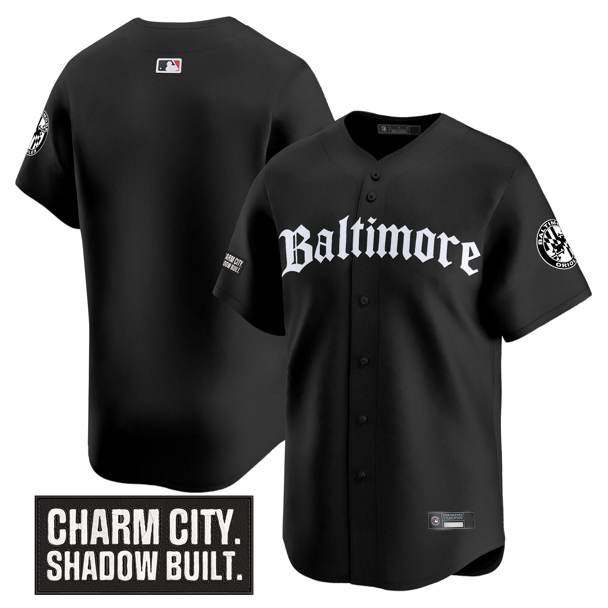 Men's Baltimore Orioles 'Gothic Harbor Edition' Vapor Premier Limited Jersey - All Stitched - Image 9