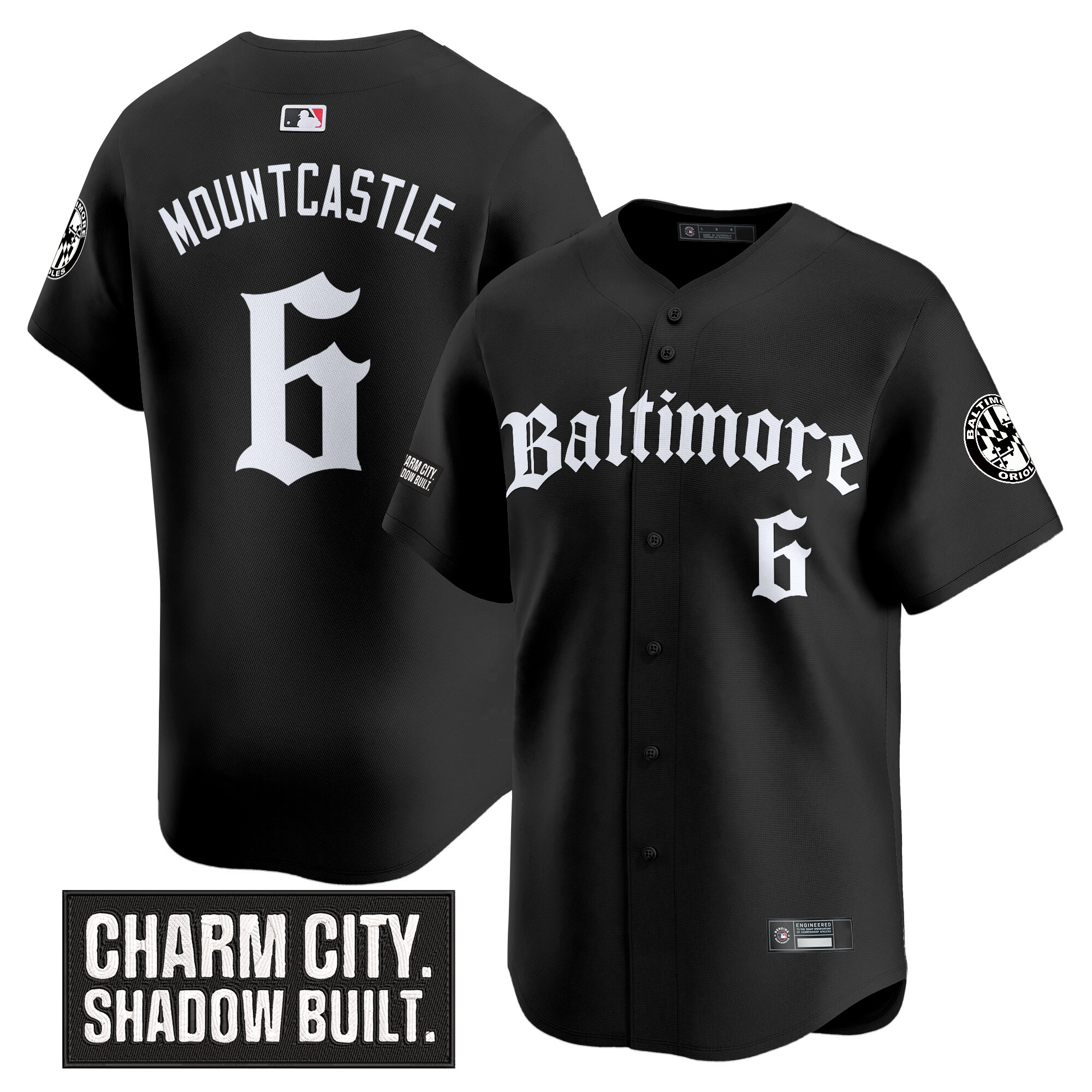 Men's Baltimore Orioles 'Gothic Harbor Edition' Vapor Premier Limited Jersey - All Stitched - Image 3