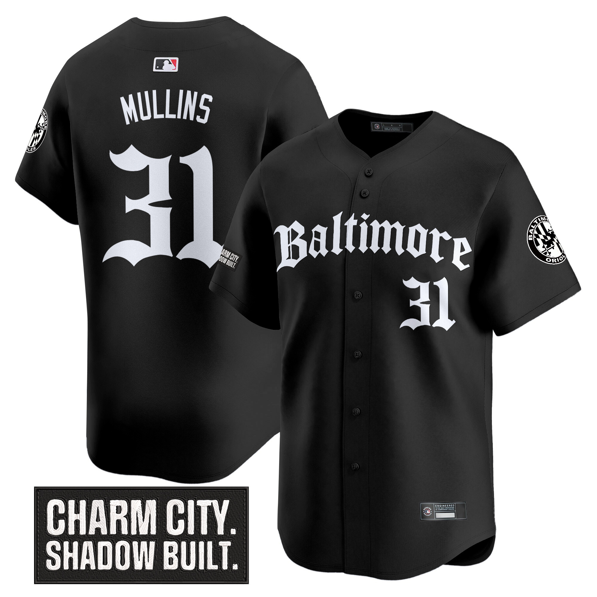 Men's Baltimore Orioles 'Gothic Harbor Edition' Vapor Premier Limited Jersey - All Stitched - Image 4