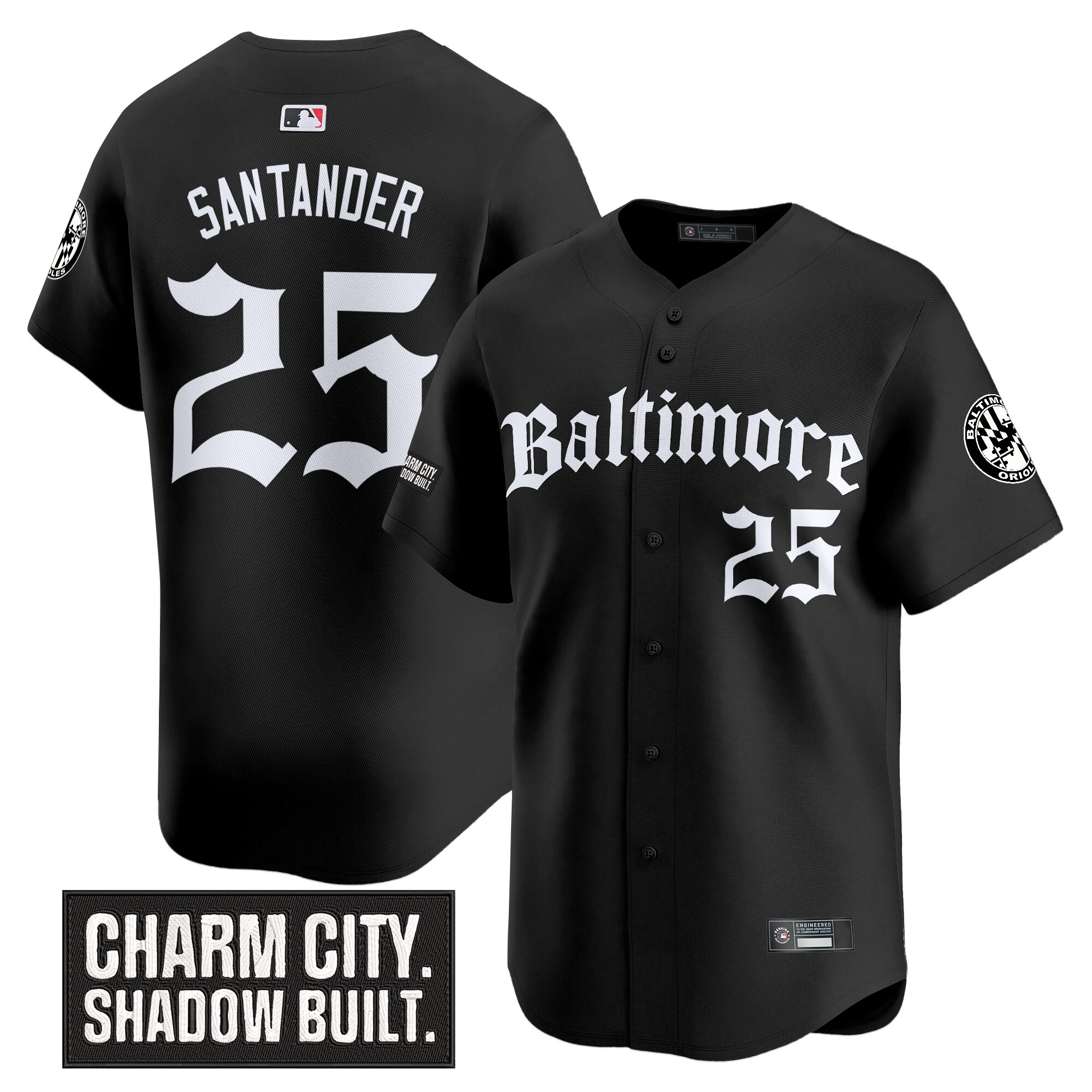 Men's Baltimore Orioles 'Gothic Harbor Edition' Vapor Premier Limited Jersey - All Stitched - Image 5