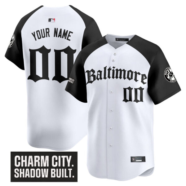 Baltimore Orioles 'Gothic Harbor Edition' Vapor Premier Limited Custom Jersey - All Stitched - Image 3