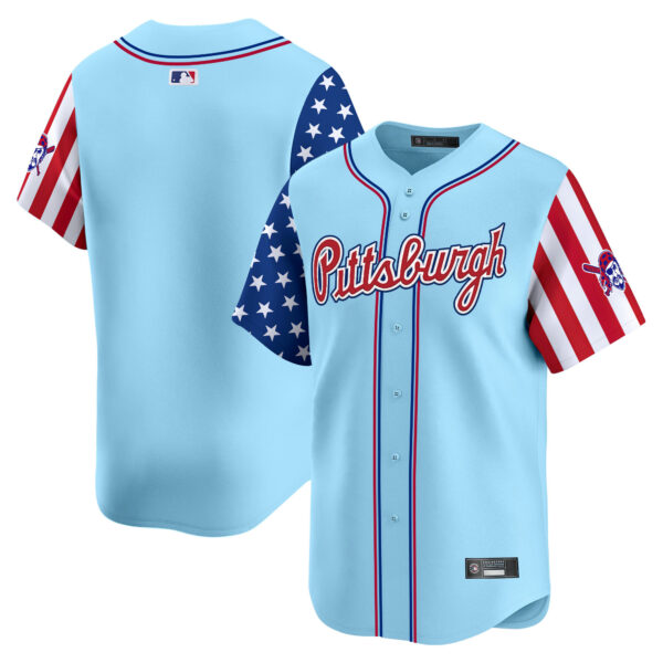 Men's Pittsburgh Pirates 2025 Independence Day Vapor Premier Limited Jersey - All Stitched - Image 36