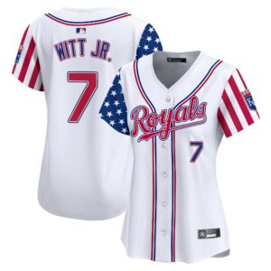 Women's Kansas City Royals 2025 Independence Day Vapor Premier Limited Jersey - All Stitched