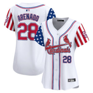 Women's St. Louis Cardinals 2025 Independence Day Vapor Premier Limited Jersey V2 - All Stitched