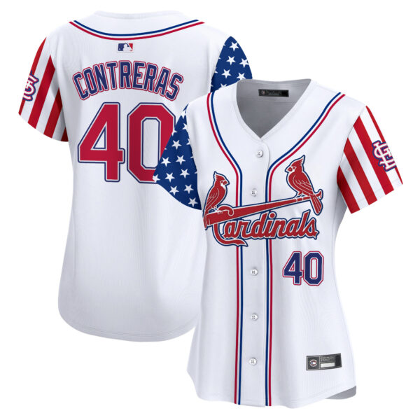 Women's St. Louis Cardinals 2025 Independence Day Vapor Premier Limited Jersey V2 - All Stitched - Image 3
