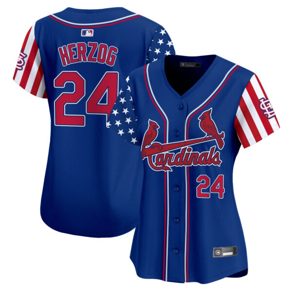 Women's St. Louis Cardinals 2025 Independence Day Vapor Premier Limited Jersey V2 - All Stitched - Image 20
