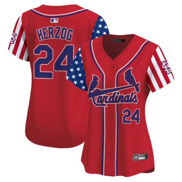 Women's St. Louis Cardinals 2025 Independence Day Vapor Premier Limited Jersey V2 - All Stitched - Image 11