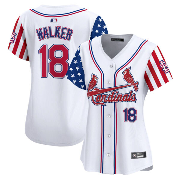 Women's St. Louis Cardinals 2025 Independence Day Vapor Premier Limited Jersey V2 - All Stitched - Image 4