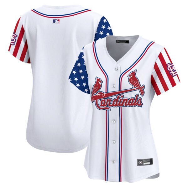 Women's St. Louis Cardinals 2025 Independence Day Vapor Premier Limited Jersey V2 - All Stitched - Image 9