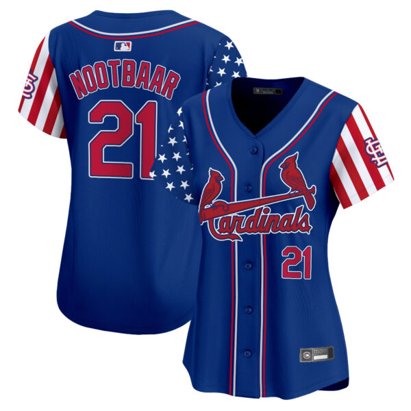Women's St. Louis Cardinals 2025 Independence Day Vapor Premier Limited Jersey V2 - All Stitched - Image 25