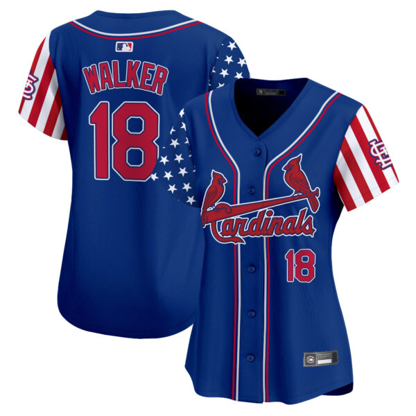 Women's St. Louis Cardinals 2025 Independence Day Vapor Premier Limited Jersey V2 - All Stitched - Image 22