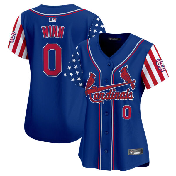 Women's St. Louis Cardinals 2025 Independence Day Vapor Premier Limited Jersey V2 - All Stitched - Image 24