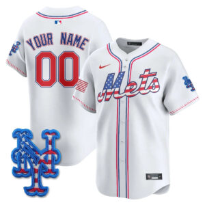 New York Mets 2025 Fourth of July Vapor Premier Limited Custom Jersey - All Stitched