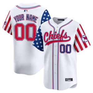 Kansas City Chiefs 2025 Independence Day Vapor Baseball Custom Jersey - All Stitched