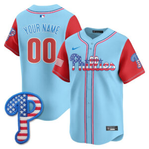 Philadelphia Phillies 2025 Fourth of July Vapor Premier Limited Custom Jersey - All Stitched