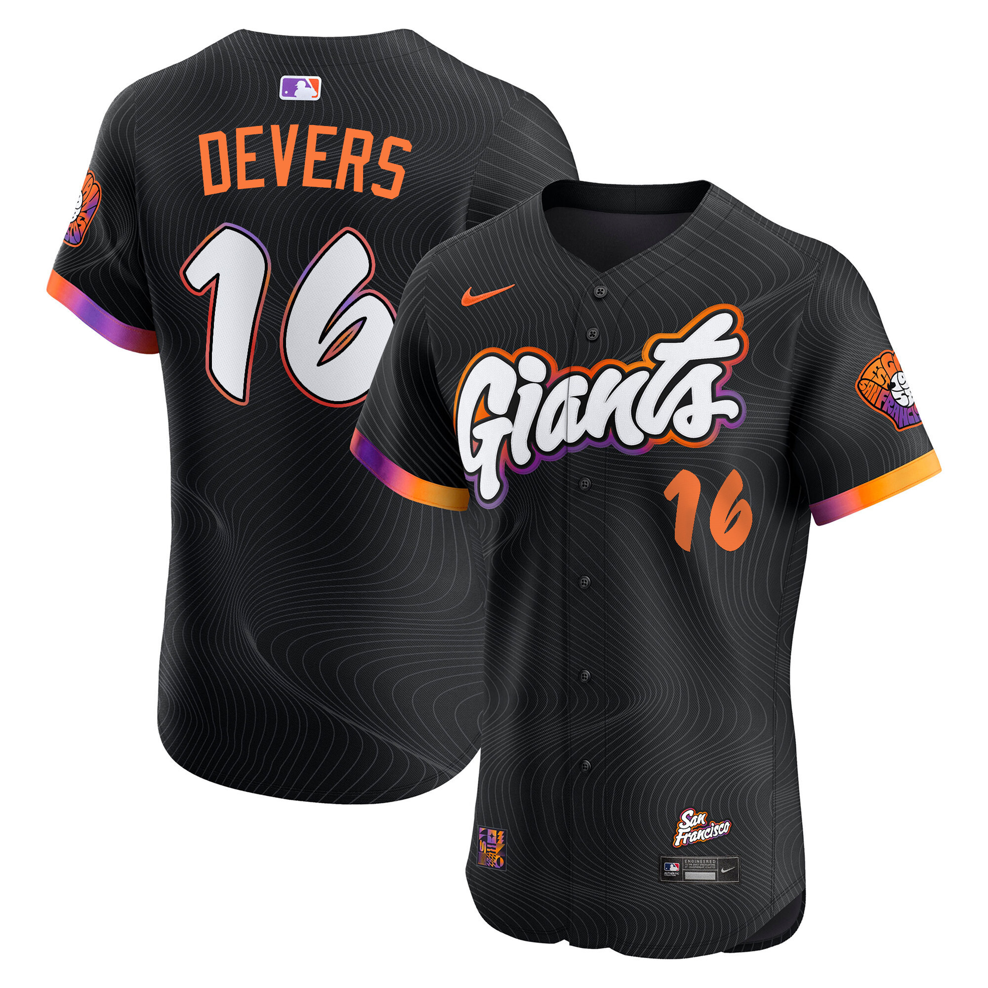San Francisco Giants 2025 City Connect Vapor Premier Elite Jersey - All Stitched - Image 9