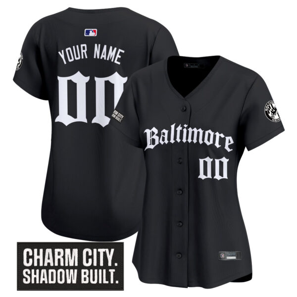 Baltimore Orioles 'Gothic Harbor Edition' Vapor Premier Limited Custom Jersey - All Stitched - Image 4