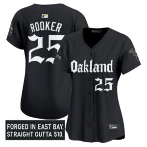 Women's Oakland Athletics 'Gothic East Bay Edition' Vapor Premier Limited Jersey - All Stitched