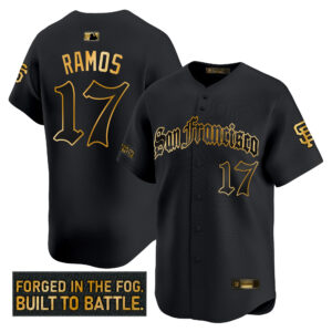Men's San Francisco Giants 'Gothic Fog Edition' Gold Vapor Premier Limited Jersey - All Stitched