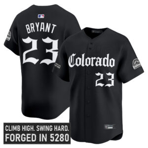 Men's Colorado Rockies 'Gothic Mile High Shadows Edition' Vapor Premier Limited Jersey - All Stitched