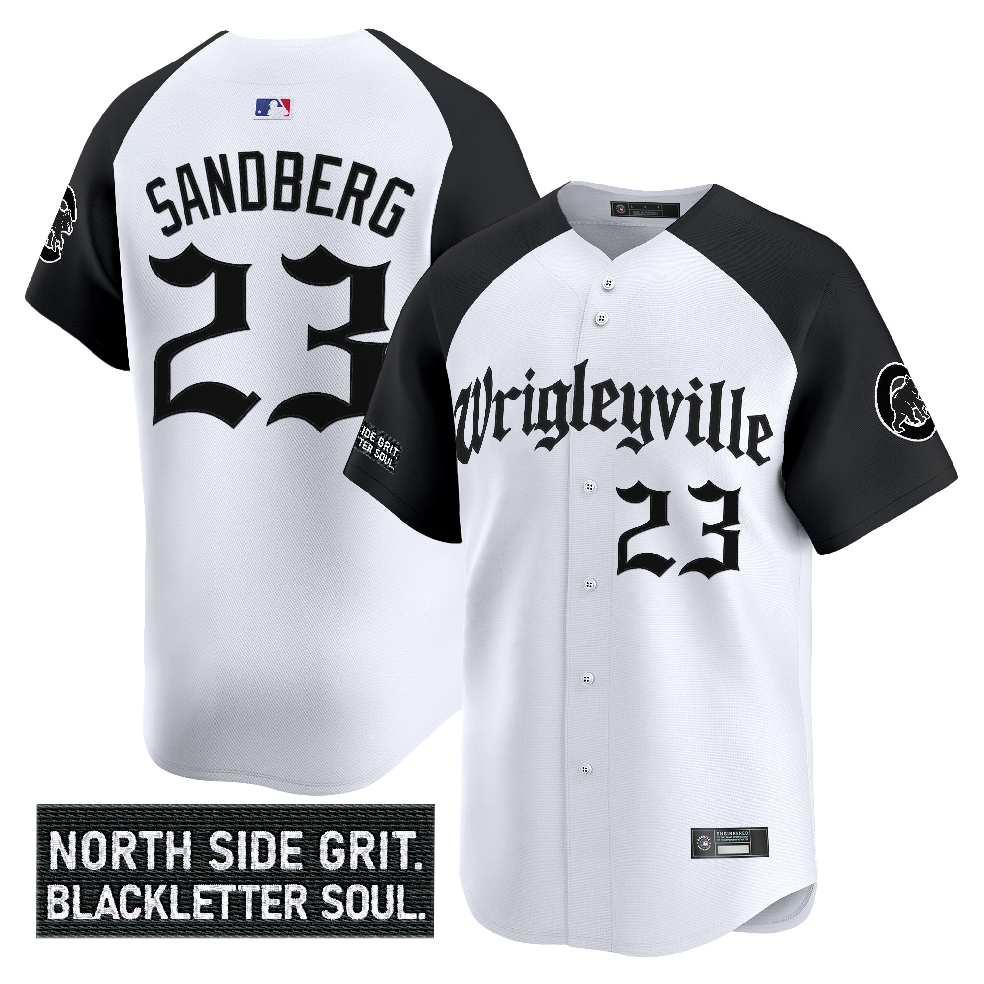 Men's Chicago Cubs 'Gothic North Side Edition' Vapor Premier Limited Jersey V2 - All Stitched - Image 24