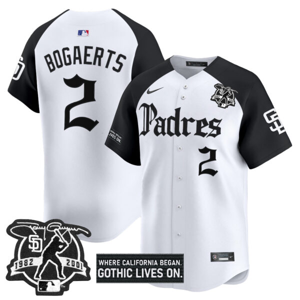 Men's San Diego Padres 'Gothic Edition' Vapor Premier Limited Jersey V2 - All Stitched - Image 27