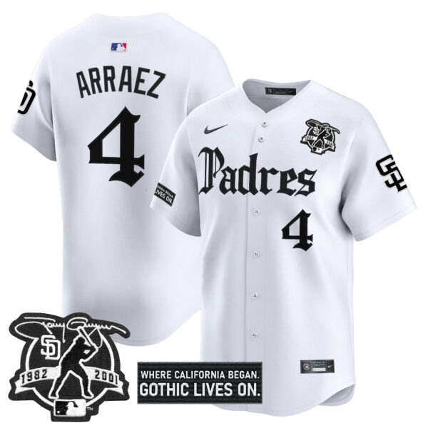 Men's San Diego Padres 'Gothic Edition' Vapor Premier Limited Jersey V2 - All Stitched - Image 16