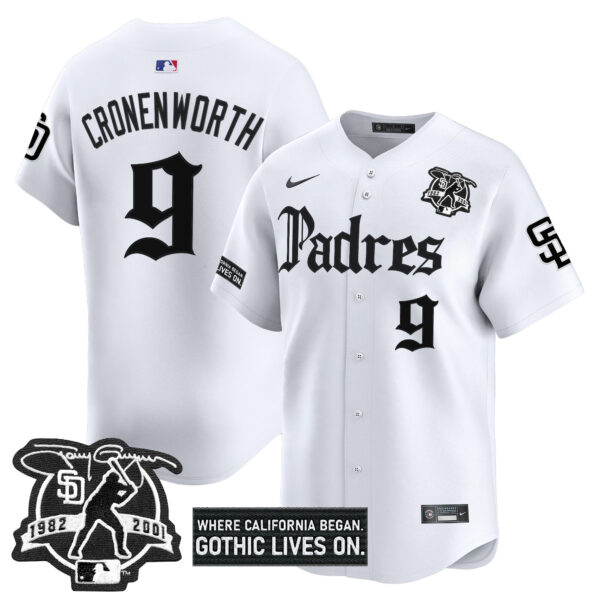Men's San Diego Padres 'Gothic Edition' Vapor Premier Limited Jersey V2 - All Stitched - Image 19