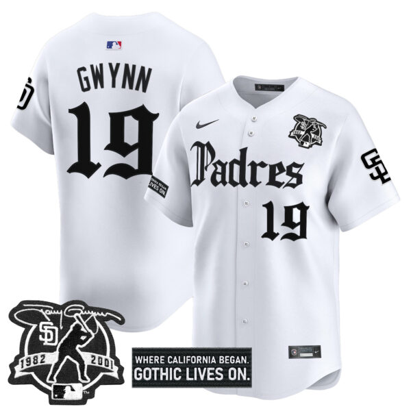 Men's San Diego Padres 'Gothic Edition' Vapor Premier Limited Jersey V2 - All Stitched - Image 15