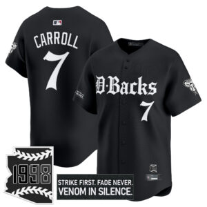 Men's Arizona Diamondbacks 'Gothic Desert Fang Edition' Vapor Premier Limited Jersey V2 - All Stitched