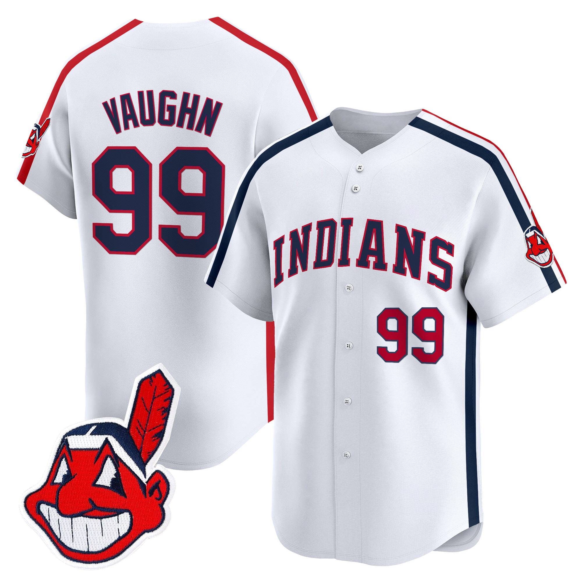 Men's Cleveland Indians Ricky 'Wild Thing' Vaughn Vapor Premier Limited Jersey - All Stitched