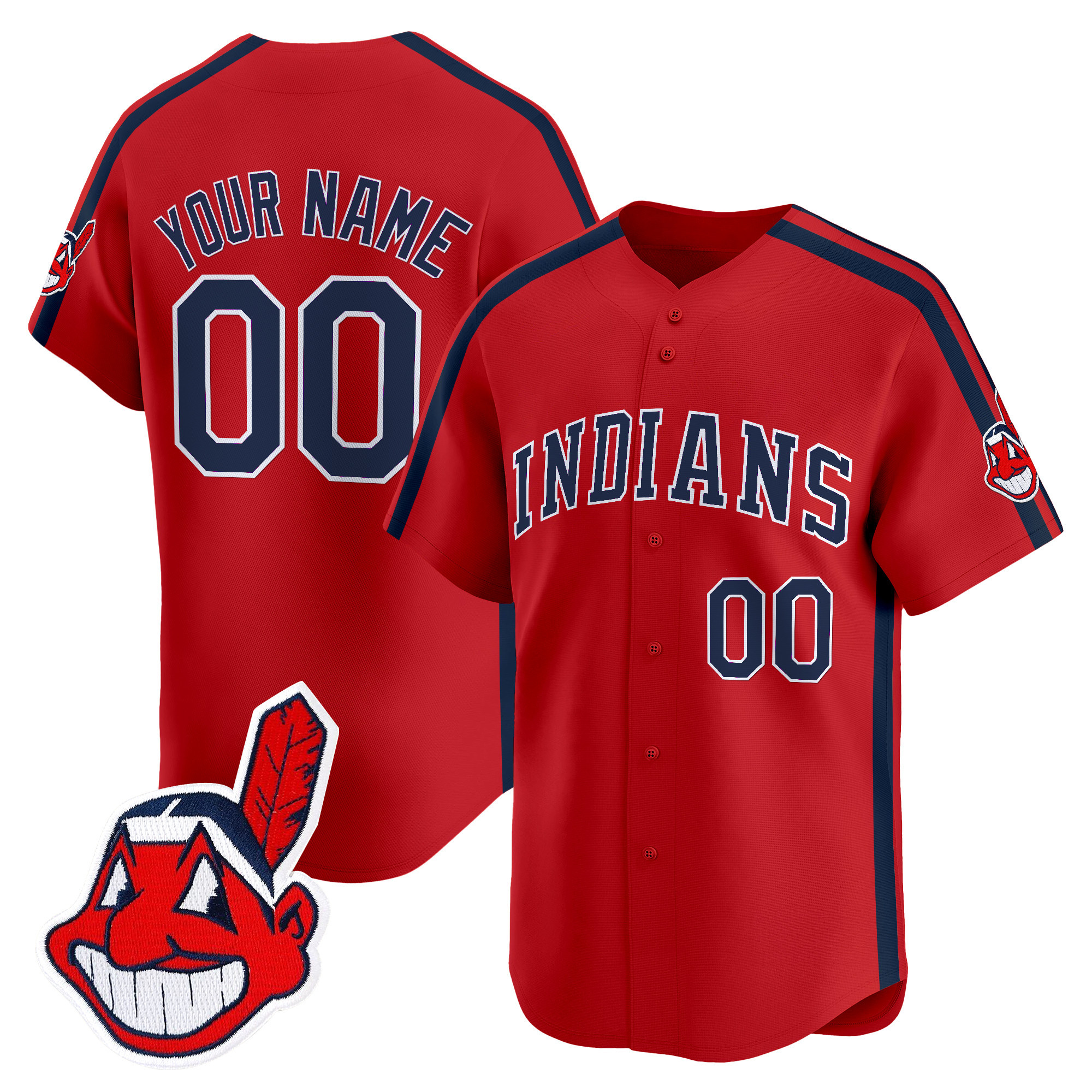 Cleveland Indians Ricky 'Wild Thing' Vaughn Vapor Premier Limited Custom Jersey - All Stitched - Image 3